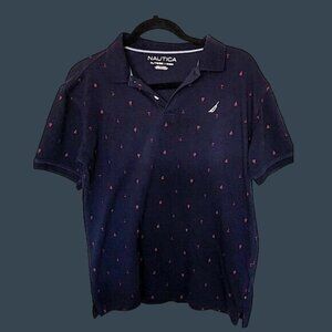 NAUTICA-Classic Short Sleeve Polo Shirt Size XL Youth (18-20) Blue